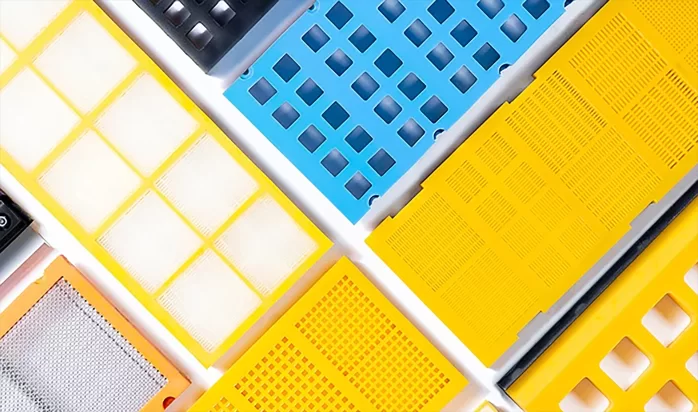 Adjust the parameters of steel. woven, and harp screens